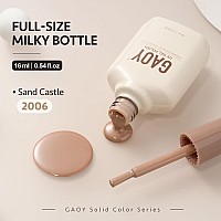 Gaoy Brown Gel Nail Polish 16Ml Soak Off Gel Polish Uv Light Cure For Nail Art Diy Manicure At Home 2006 Sand Castle