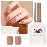 Gaoy Jelly Nude Gel Nail Polish 16Ml Sheer Brown Translucent Gel Polish Uv Light Cure For Nail Art Diy 2019 Sandstone