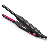 Wavytalk Small Flat Iron For Short Hairpixie Cutbangsedges 310 Pencil Flat Iron Mini Hair Straightener With Antipinch De