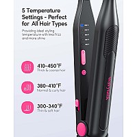 Wavytalk Small Flat Iron For Short Hairpixie Cutbangsedges 310 Pencil Flat Iron Mini Hair Straightener With Antipinch De