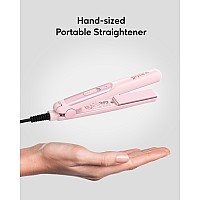 Wavytalk Mini Portable Flat Iron 07 Inch Dual Voltage Hair Straightener Small Flat Irons For Short Hair Curls Bangs Worldw