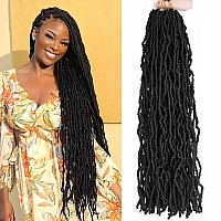 7 Packs 30 Inch Faux Locs Crochet Hair For Black Women Soft Locs Crochet Hair For Natural Butterfly Locs Curly Wavy Goddess Locs