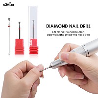 Nmkl38 Tapered Diamond Nail Drill Bits For Nail Prep 332 Shank Efile Bit Cuticle Cleaner Tool