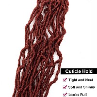 7 Packs 30 Inch Faux Locs Crochet Hair For Black Women Soft Locs Crochet Hair For Natural Butterfly Locs Curly Wavy Goddess Locs