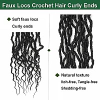 8 Packs Soft Locs With Curly Ends 24 Inch Goddess Faux Locs Crochet Braids Boho Crochet Bohemian Locs Hair For Women Crochet Dre