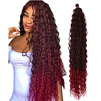 Curly Crochet Hair For Black Women 30 Inch Curly Braiding Hair Single Pack Ocean Wave Crochet Hair For Bohemian Crochet Braids W