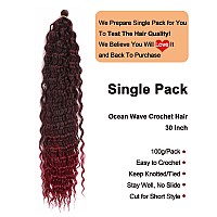 Curly Crochet Hair For Black Women 30 Inch Curly Braiding Hair Single Pack Ocean Wave Crochet Hair For Bohemian Crochet Braids W