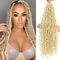 Soku Blonde Mini Passion Twist Crochet Hair 20 5 Packs Pre Twisted Senegalese Twist Crochet Hair 613 Majesty Twist Crochet H