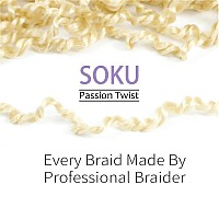 Soku Blonde Mini Passion Twist Crochet Hair 20 5 Packs Pre Twisted Senegalese Twist Crochet Hair 613 Majesty Twist Crochet H