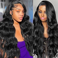 Lace Front Wigs Human Hair 13X4 Body Wave Lace Frontal Wigs Human Hair For Women 200 Density Hd Transparent 22 Inch Glueless V