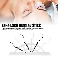 6Pcs False Eyelashes Display Stick Holder Applicator Tool 3D Eyelash Extensions Style Try On Sticks, Tweezer Holder Stand For Eyelash Extension