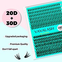 Vavalash Lash Clusters 20D30Dc1016Mm Diy Individual Lashes 280 Pcs Cluster Lashes 10D 20D 30D 40D 50D C D Curl Volume False