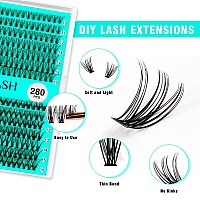 Vavalash Lash Clusters 20D30Dc1016Mm Diy Individual Lashes 280 Pcs Cluster Lashes 10D 20D 30D 40D 50D C D Curl Volume False