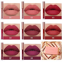 Fasray 8 Pcs Matte Liquid Lipstick Easter Gifts For Girls And Women Easter Basket Stuffers Lip Gloss Set Lipstick Makeup Gift S