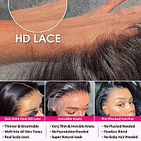 Pizazz 13X6 Body Wave Lace Front Wigs Human Hair Pre Plucked 180 Density Hd Transparent Lace Frontal Wigs Human Hair For Women 9