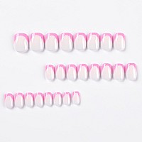 24 Pcs Press On Nails Sunjasmine Fake Nails With Designs Acrylic Nails False Nails With Nail Glue For Women Short Rose Red Fr