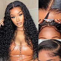 4X4 Hd Lace Closure Wigs Human Hair Wear Go Glueless Wig Human Hair Pre Plucked Pre Cut Lace No Glue Water Wave Lace Frontal H