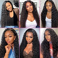 28 Inch Wear Go Glueless Wig Human Hair Pre Cut Water Wave 4X4 Lace Closure Wigs Human Hair Pre Plucked 180 Density 3 Seconds