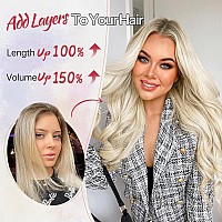 Kookastyle Clip In Hair Extensions Thick Long Straight Hair Extensions Upgrade Soft Lace Weft Lightweight 7Pcs Layered Hair Exte