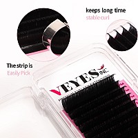 Veyes Inc Classic Volume Lash Extensions 003020 Jblcccddd Curl 525Mm Mixed Single Length Tray Premium Silk Eyelashe