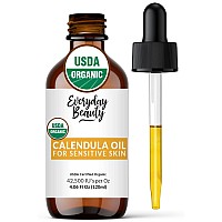 Organic Calendula Oil For Sensitive Skin Usda Certified 100 Plant Based Lightweight Unscented Gentle Soothing Oil For Sens