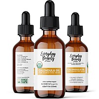 Organic Calendula Oil For Sensitive Skin Usda Certified 100 Plant Based Lightweight Unscented Gentle Soothing Oil For Sens