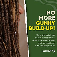 Locsanity Daily Moisturizing Spray For Dull Dry Locs Jumbo Size Passion Fruit Hair And Scalp Moisturizer For Dreadlocks Sist