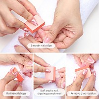 Gazeplus Nail Buffer Block 100 Pcs Mini Buffers 2 Way Coarse Grit 80100 13 Inch Long Small Buffing Blocks For Acrylic Nail