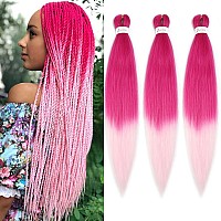 Pre Stretched Braiding Hair Extensions 30 Inch 3 Packs Long Professional Crochet Twist Braids Hair Synthetic Box Braiding Hair H