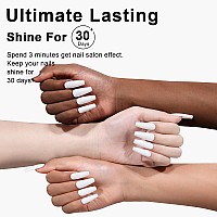 Lugx Gel Nail Polish White Christmas Gel Polish 15Ml Soak Off Uv French Tip Gel Colors For Nails Art Diy Manicure Pedicure At