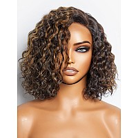 Luvme Hair 10 Curly Glueless Wigs Human Hair Pre Plucked Pre Cut Undetectable Hd Lace Curly Bob Wig Human Hair Short Black Wig