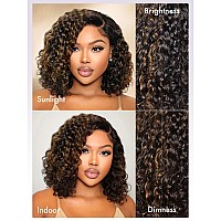 Luvme Hair 10 Curly Glueless Wigs Human Hair Pre Plucked Pre Cut Undetectable Hd Lace Curly Bob Wig Human Hair Short Black Wig