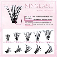 Lash Clusters With 7 Days Long Lasting Bond And Seal Lash Extension Kit 200 Pcs 816Mm D Curl Wispy Eyelash Extension Kit At Hom