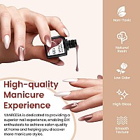 Vanreesa 24 Colors Gel Nail Polish Kit With U V Light 42 Pcs Gel Nail Polish Kit Glossy Matte Top Coat Complete Gel Nail Kit W