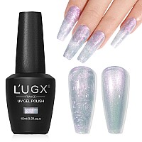 Lugx Pearl Gel Nail Polish 15Ml Aurora Iridescent Gel Polish Mermaid Shimmer Glazed Donut Pearlescent Uv Gel Colors For Nails A