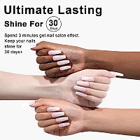 Lugx Sheer Milky White Gel Polish 15Ml Neutral Translucent Gel Nail Polish Uv Jelly Natural French Gel Nail Color For Nail Art