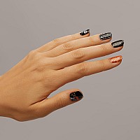 Dashing Diva Gloss Nail Strips Pumpkin Fright Uv Free Chip Resistant Long Lasting Gel Nail Stickers Contains 32 Nail Wra