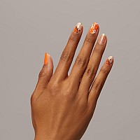 Dashing Diva Gloss Nail Strips Pumpkin Charm Uv Free Chip Resistant Long Lasting Gel Nail Stickers Contains 32 Nail Wrap