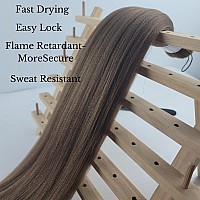 Leticia Flax Brown Braiding Hair Pre Stetched Kanekalon Braiding Hair Extensions