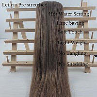 Leticia Flax Brown Braiding Hair Pre Stetched Kanekalon Braiding Hair Extensions