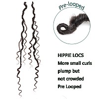 Lmzim 14 Inch Goddess Locs Crochet Hair 8 Packs Faux Locs Crochet Hair For Black Women Hippie Locs Crochet Braids Pre Looped 4