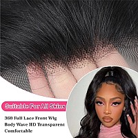 Aaliweya 360 Lace Front Wigs Human Hair Body Wave 360 Hd Full Lace Frontal Wigs For Women Pre Plucked With Baby Hair Glueless Wi