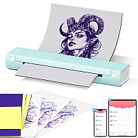 Itari M08F Wireless Tattoo Stencilprinter Tattoo Transfer Machine Thermal Copier With 10Pcs Transfer Paper Bluetooth Stencia