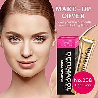 Dermacol Mini Full Coverage Foundation 13G Liquid Makeup Matte Foundation With Spf 30 Waterproof Foundation For Oily Skin A