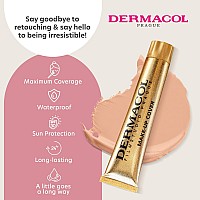 Dermacol Mini Full Coverage Foundation 13G Liquid Makeup Matte Foundation With Spf 30 Waterproof Foundation For Oily Skin A