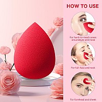 Facemade 6 Pcs Makeup Sponges Set Makeup Sponges For Foundation Latex Free Beauty Sponges Flawless For Liquid Cream And Powd