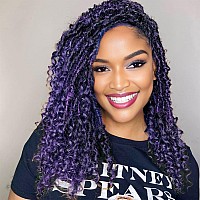 Forevery Goddess Locs Crochet Hair 12 Inch Goddess Faux Locs Crochet Hair For Black Women 6 Packs Pre Looped Crochet Hair With C