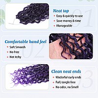 Forevery Goddess Locs Crochet Hair 12 Inch Goddess Faux Locs Crochet Hair For Black Women 6 Packs Pre Looped Crochet Hair With C