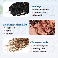 Forevery Goddess Locs Crochet Hair 12 Inch Goddess Faux Locs Crochet Hair For Black Women 6 Packs Boho Crochet Locs With Curly E