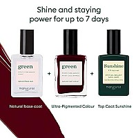 Manucurist Green Nail Polish Dark Pansy Natural Classic Nail Polish 9Free Vegan And Plantbased Nail Polish 67 05 Fl Oz